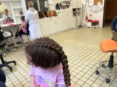 Navštívily jsme kadeřnictví a zahrály si na pekaře